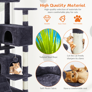 FCJ grande gatto torre Multi-funzionale struttura per arrampicata per gatti graffiare casa resistente carta materiale di lino imballato in cartone