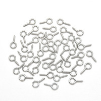 100 mini-œillets à vis dorés pour la fabrication de bijoux DIY