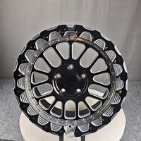 Nouvelles jantes en alliage forgées Beadlock Drag Wheels noir mat 25 mm 15-20 pouces pour C8 M5 pour la course