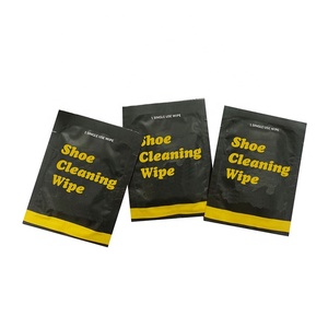 Cheap Manufacturer Air Company Scrub Nonwoven Fabric Single Pack Black Wet Wipes For Shoe Cleaning Use