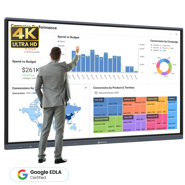 4K Smart Board 55 65 75 86 Inch Interactive Flat Panel Touch Screen Interactive Whiteboard Smart Board for Teaching Meeting