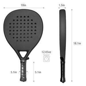 ไม้แพเดิล OEM <span class=keywords><strong>Newday</strong></span> ND-TD01 คุณภาพสูง ทำจากคาร์บอนไฟเบอร์ ดีไซน์ทรงหยดน้ำ แกน EVA สีดำ น้ำหนัก 360 กรัม 10 กรัม ความยาว 46 ซม. - Product Image 4
