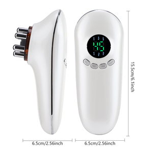 Appareil intelligent de massage Gua Sha et ventouses pour soulagement de la douleur, relaxation musculaire, chaleur, remodelage corporel, masseur facial, anti-<span class=keywords><strong>cellulite</strong></span> par aspiration, écran LCD, 2 têtes - Product Image 6