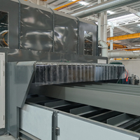 Línea de Producción Automática de Recubrimiento de Estructuras de Acero en Forma de H, Horno de Secado por Aire Caliente Robótico que Ahorra Trabajo, Sin Secado por Aire