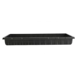 Plateaux plats 1020 microverts noirs sans BPA pour plantes de pépinière de jardin peu profonds et extra résistants avec et sans trous de drainage - Product Image 3