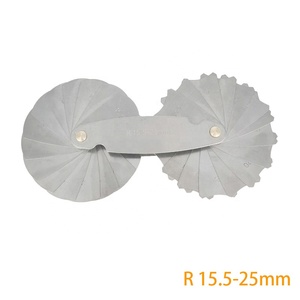 Độ chính xác cao thép không gỉ tròn ARC Radian công cụ đo bán kính mẫu đo Bộ R1-7 r R7.5-15 R7.5-15 - Product Image 5