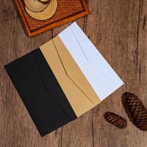 Bán buôn sang trọng A4 <span class=keywords><strong>kraft</strong></span> giấy biểu tượng tùy chỉnh kích thước 22*11cm Cảm ơn bạn Quà Tặng <span class=keywords><strong>Kraft</strong></span> bao bì các tông giấy in phong bì - Product Image 4