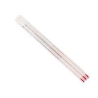 Thermomètre de laboratoire à long axe en verre haute transparence pour lecture visuelle des réactions thermiques à domicile et à l'école