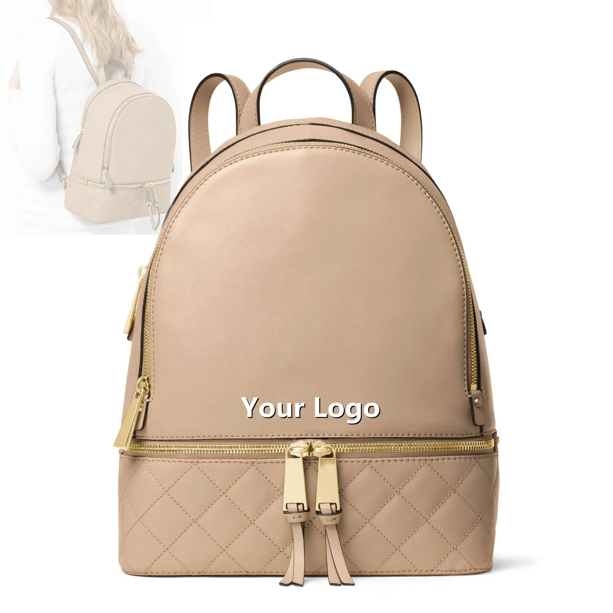 Wholesale Pu Leather Stylish Luxury Backpacks For Women Multipurpose Zipper Ladies Backpacks Vegan New Custom Womens Backpacks