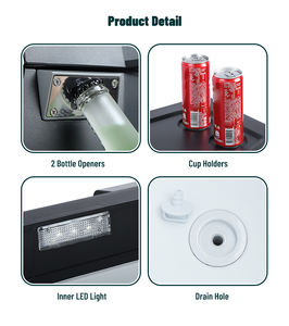 Mini-réfrigérateur/congélateur portable <span class=keywords><strong>12V</strong></span> de haute qualité pour voiture, 26L, idéal pour la beauté, le camping et le stockage d'insuline - Product Image 4