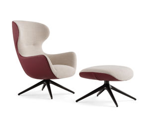 Chaise d'Appoint à Dossier Haut Moderne Italien pour Salle à Manger Hôtel Parc Loisirs Rotatif Chaise Longue de Foshan Fabricant d'Usine - Product Image 5