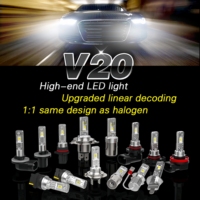 Personnalisé V20 Brouillard Conduite Lumières 880 881 P13 LED Brouillard Lampe Ampoules 60W 12V Étanche Avec Cuivre Alliage D'aluminium 1156 7440 3156