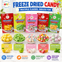 Vente directe usine – Bonbons lyophilisés Halal en vrac, saveurs de fruits variées, bonbons lyophilisés acidulés
