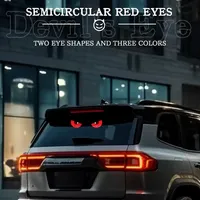 Lumière d'expression de voiture LED Devil's Eye USB 5V Intéressant Feu d'avertissement arrière de voiture Lumière d'ambiance Auto Décoration Accessoires