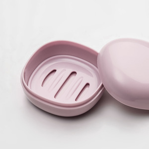 Bubble Bear Travel Soap Box Oval PP Waterproof With Lid For Bathroom Draining Regular Model - Product Image 4