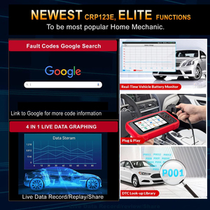 Armazém EUA LANÇAMENTO CRP123I V2.0 Quatro Sistema Auto Scan Tool com 7 Redefine Lifetime Livre Atualização - Product Image 4