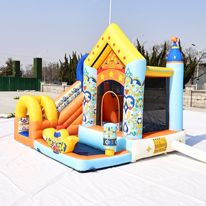 Castillo Inflable Oxford Resistente con Tobogán, Anti-Decoloración, Colorido, Fácil de Instalar, para Niños - Product Image 5