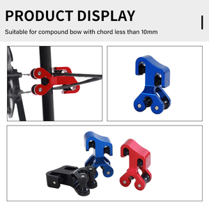 SPG Archery Cable Slide Compound <strong>Bow</strong> String Splitter <strong>Roller</strong> Glide Aluminium Alloy Target Hunting Training Separator Accessories