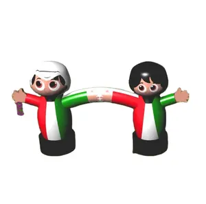 kuwait flag colors boy and girl theme inflatable archway / inflatable arch and gantry for Kuwait