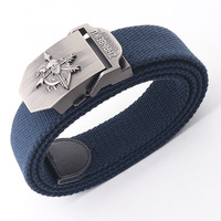 Nouvelle ceinture en nylon pour étudiants, ceinture de sport en toile, ceinture décontractée pour pantalon d'extérieur, ceinture tactique pour hommes en gros