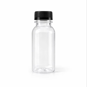 Bouteilles en plastique noir de 120 ml avec bouchon à vis, matériau PET de qualité alimentaire pour l'emballage de cosmétiques et d'aliments pour bébés - Product Image 1
