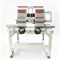 Machine à broder numérique pour coton, dentelle et fibres, avec 2 têtes, 1000 tr/min, contrôle intelligent, résultats de motifs précis