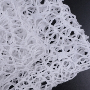 Tessuto Jacquard Bianco Irregolare Traspirante 100% Poliestere a Rete di <span class=keywords><strong>Ragno</strong></span> per Abbigliamento Femminile e Confezioni Floreali - Product Image 6