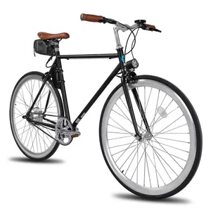 JOYKIE ebike retro tarzı vintage 700C commute ebike tek hız sabit vites elektrikli bisiklet