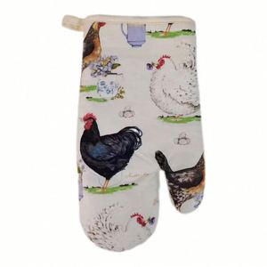 Maniques de cuisine en coton résistantes à la chaleur - Style et couleur personnalisés - Product Image 2