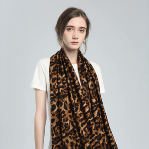 Luxury Leopard Soft Milk Velvet Scarf 180x90cm Women Winter Fashion Wrap Shawl Wholesale - Product Image 2