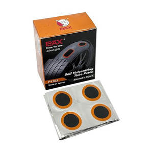 Parches de vulcanización de caucho natural para reparar pinchazos de neumáticos de coche, scooter y bicicleta, 96 unidades - Product Image 1