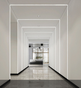 ไฟติดตามแบบราง LED เชิงพาณิชย์  ดาวน์ไลท์แบบเส้น  IP44  แถบไฟอะลูมิเนียม  ติดตั้งบนพื้นผิว - Product Image 4