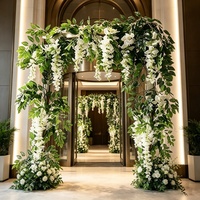 Guirlande de glycine en soie, fleur artificielle, vigne décorative suspendue pour la décoration murale, la maison, les mariages, le jardin et les arches