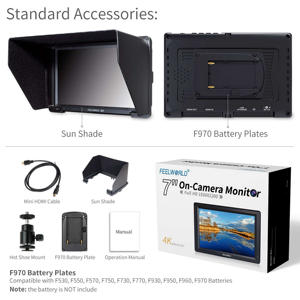 FEELWORLD T756 7 "IPS HDMI Cámara Monitor <span class=keywords><strong>Bucle</strong></span> de salida de entrada, FHD 1920x1200, Zoom de píxeles, Soporta 4K, Descuento a granel - Product Image 5