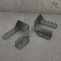 Support de poutre métallique pour connexion de poutres en bois, livraison rapide, support de poutre galvanisé, support de poutre double pour bois