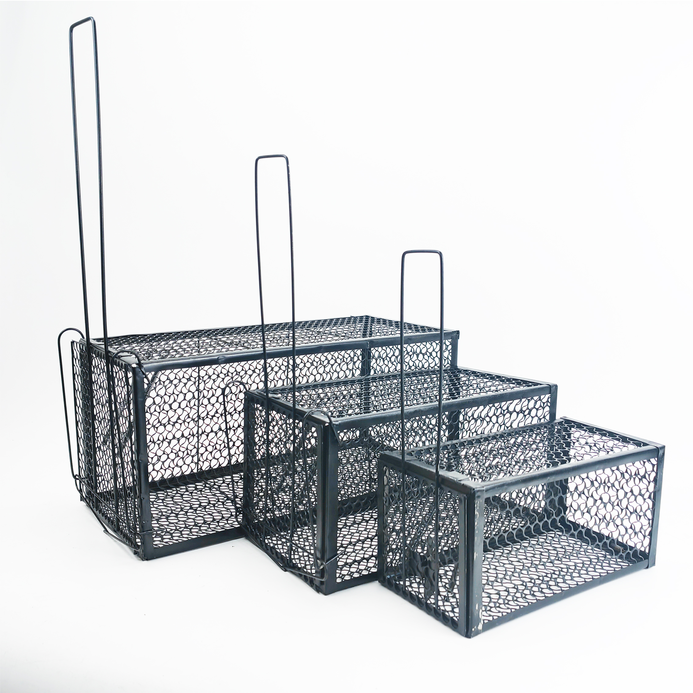 Reusable cage trap rat Metal mouse trap cage for rodent Pest control