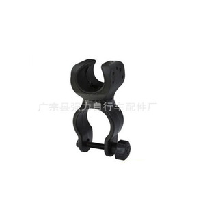 <b>Bicycle</b> Handlebar <b>Light</b> Holder Adjustable Black Rotating Figure Eight Clip For Bike Flashlight Mount - Product Image 3