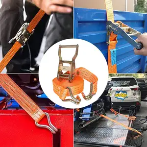 Xách Tay Nhiệm Vụ Nặng Nề 50Mm 10M Tie Xuống Hàng Hóa Dây Đeo Hành Lý Lashing Mạnh Mẽ Buộc Hàng Hóa Bundling