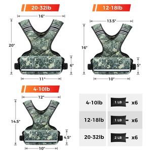 Chaleco con Peso Ajustable, Chaleco de Entrenamiento para Mujeres y Hombres, Chaleco con Peso para Entrenamientos en Casa, Correr, Caminar y Entrenamiento de Fuerza - Product Image 4