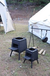 Réchaud d'extérieur noir durable pour le <span class=keywords><strong>camping</strong></span> avec revêtement haute température - Product Image 3