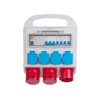 Boîtier de prise étanche industriel TOMZN pour maintenance, alimentation temporaire, interrupteur de construction, extérieur, portable, personnalisable AC400V 32A