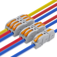 Mini connecteur de conducteur de fil rapide universel Compact 2/3 broches épissage Push-inTerminal Block 1 en sortie multiple avec trou de fixation