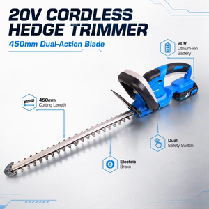 Attrezzi da giardino 20v <span class=keywords><strong>batteria</strong></span> al litio 450mm Cordless decespugliatore portatile tagliasiepi con lama <span class=keywords><strong>a</strong></span> doppia azione - Product Image 3