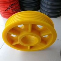 Poulie multi-fente en U poulie à courroie en nylon poulie étagée en plastique UPE POM roue de corde U rainure câble poulie poulie poulie