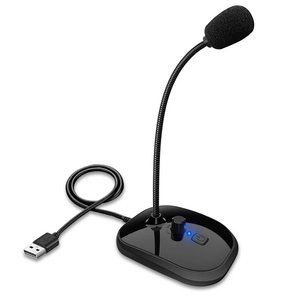 Micrófono de escritorio con cuello de cisne USB, con botón de silencio y ajuste de volumen, para reunión en clase, grabación de vídeo en vivo, para Youtube, <span class=keywords><strong>PC</strong></span> y portátil - Product Image 3