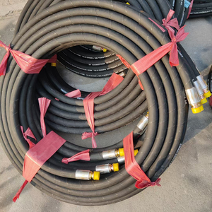 Tubo Flessibile Idraulico Industriale ad Alta Pressione 3/8" 3/4" Ingrosso Tubo Idraulico Intrecciato in Acciaio R1 R2 EN853 1SN - Product Image 1