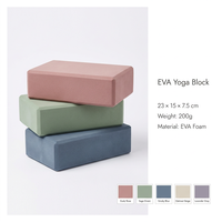 Bloque de Yoga de Corcho EVA de Alta Densidad, Antideslizante, con Logotipo Personalizado, OEM, para Estudio de Pilates
