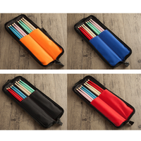 Sac de transport pour baguettes de batterie, imperméable et épaissi, en tissu Oxford, portable, à bandoulière, pour batterie jazz et caisse claire