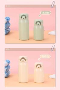 Stainless Steel Vacuum Tumbler Minimalist Design Double Wall Insulated Travel Bottle Pastel Colors 24H Thermal Keep <b>Hot</b> <b>Cold</b> - Product Image 2