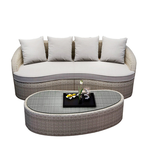 A buon mercato Salotto Divano Scenografie di Alluminio Terrazza Ratan <span class=keywords><strong>Giardino</strong></span> Divano Mobili - Product Image 1
